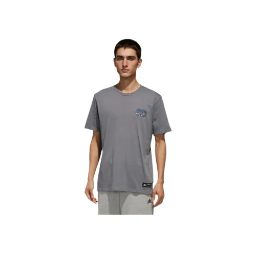 Adidas M KC Токио T2 T Рубашка Мужская Оттенок 4 Серый