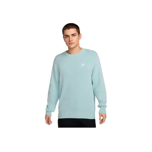 Nike Blue Men's Sweaters Найк Синий Мужские Свитера