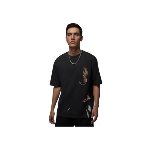 Nike x Jordan T-Shirt Мужская Серый Черный