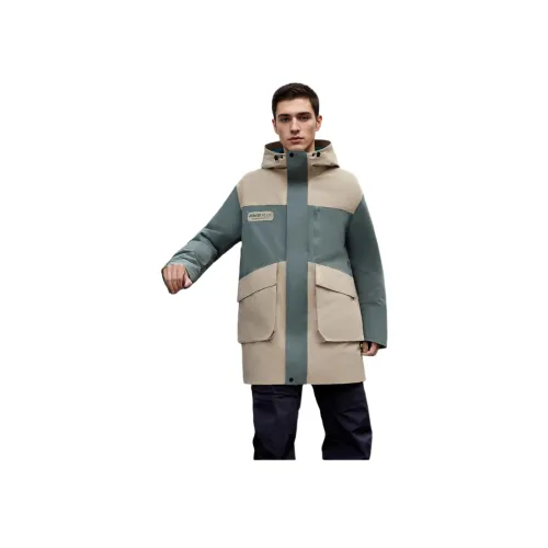 361° Down Jacket Men's Light Army Green Sparrow Brown