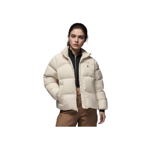Джордан Хлопковый пуховик женский Legend светло-коричневый