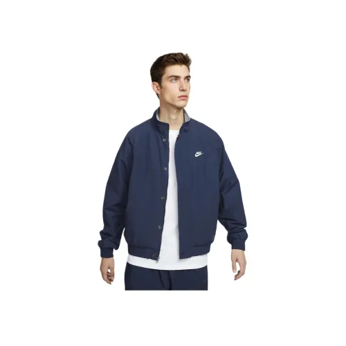 Nike Club Куртка Мужская Полуночный Морской Синий Белый