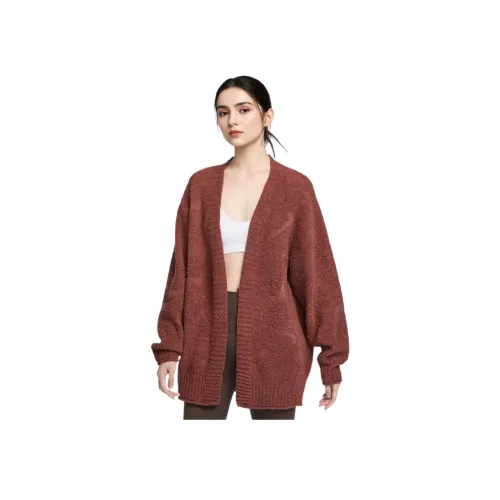 nike Sportswear Phoenix Cozy Bouclé Трикотаж Женский Красный Коричневый