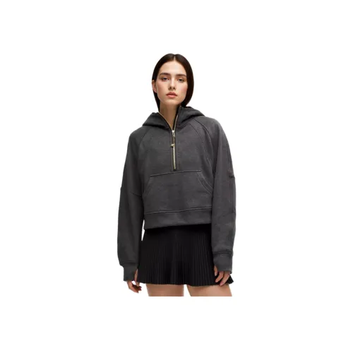 lululemon Scuba Series Полузастежка Толстовка Плюшевый Свитшот Женские