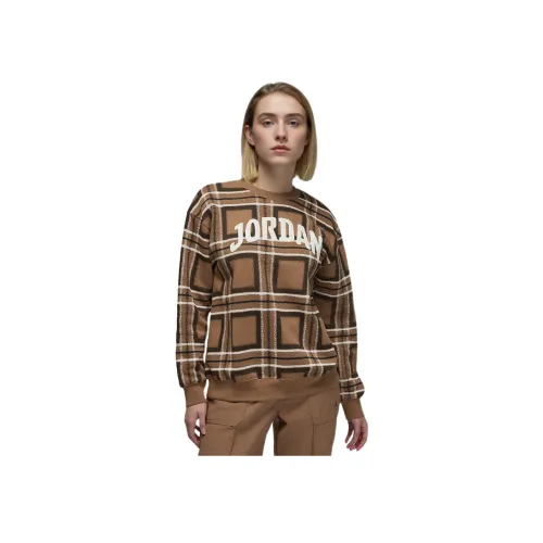 Jordan Brooklyn Fleece Толстовка Женская Ancient Коричневый Парусный Белый