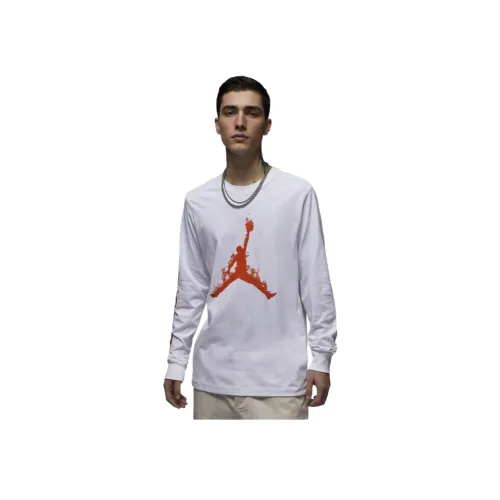 Джордан T Рубашка Мужская Белая Команда Оранжевая