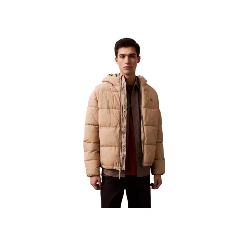 Calvin Klein Хлопковый пуховик мужской хаки