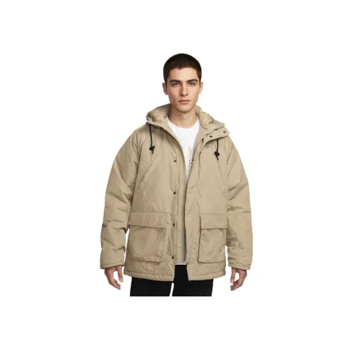 Nike Sportswear ClubTherma Форма FLEECE PARKA Куртка Мужская Хаки