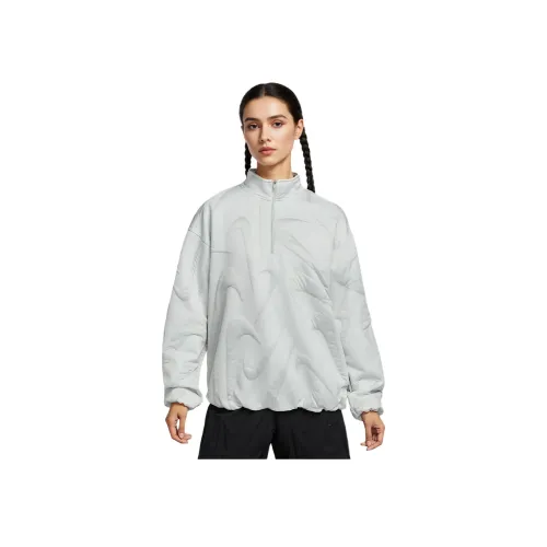 Nike Sportswear Толстовка Женская Фотиния Светлый Серебристый Серый