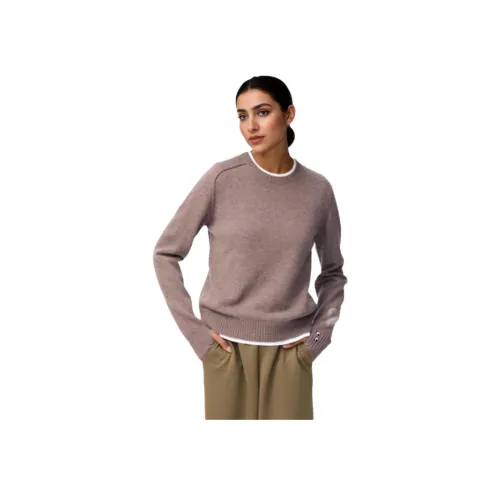 UNIQLO Коричневый Женские Кашемировые Свитеры