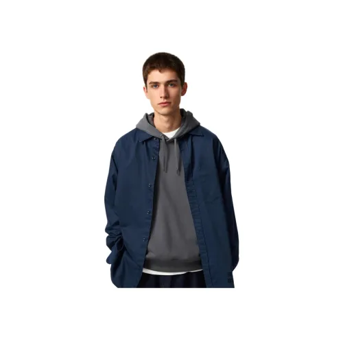 UNIQLO Темно-синие мужские рубашки