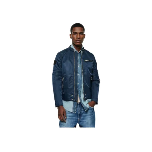 DIESEL SS24 Куртки Пальто Мужской Синий