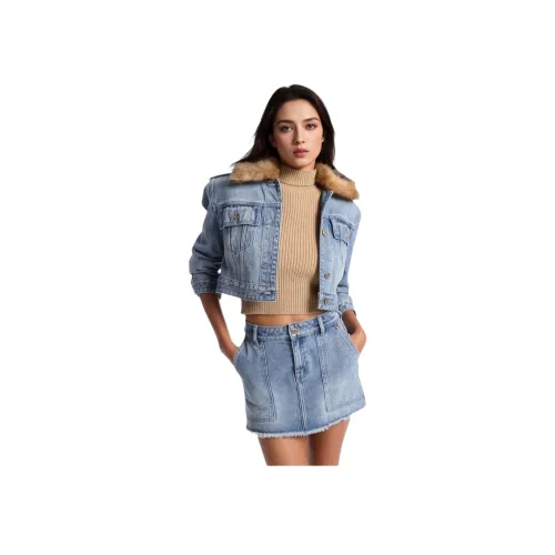 MICHAEL KORS FW24 Denim Jacket Women's Denim Blue