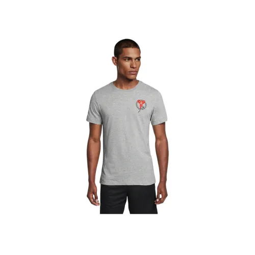 Nike Dri Fit Kobe Чулки T Рубашка Мужская Темно-Серый Смешанный Цвет