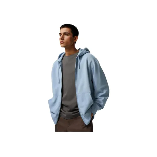 UNIQLO Синий Унисекс Свитшоты