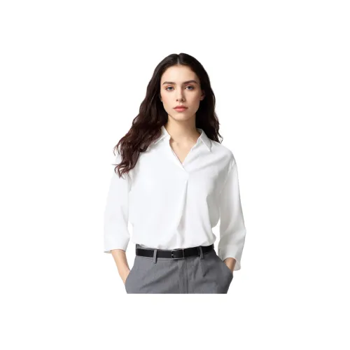 UNIQLO Белые Женские Рубашки