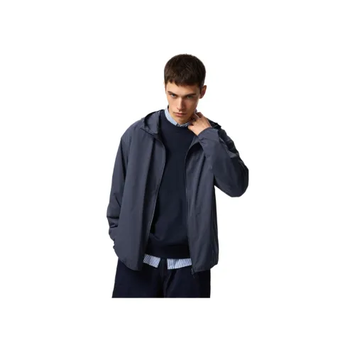 UNIQLO Водонепроницаемый защита от ультрафиолета одежда с защитой от солнца мужской темно-синий