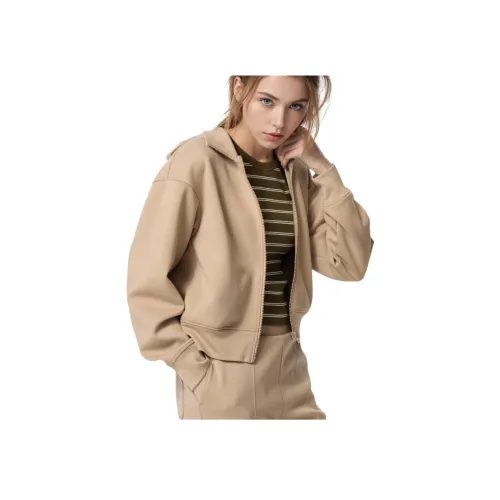 UNIQLO Толстовка Женская Темно-Бежевая