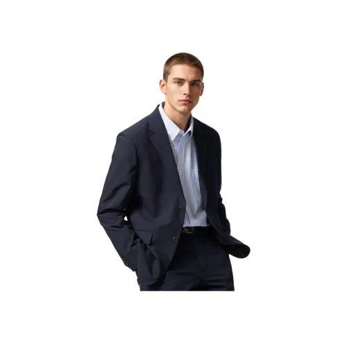 UNIQLO Бизнес-костюм мужской темно-синий