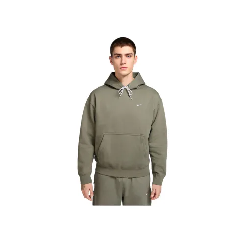 Nike Solo Swoosh FW24 Толстовка Мужской Светлый Армейский Зеленый Белый