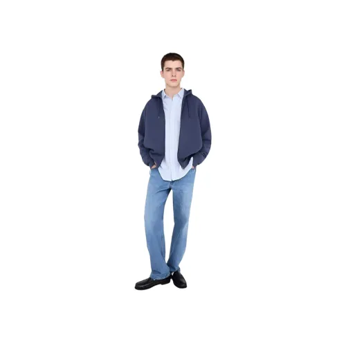 UNIQLO Синий Унисекс Свитшоты