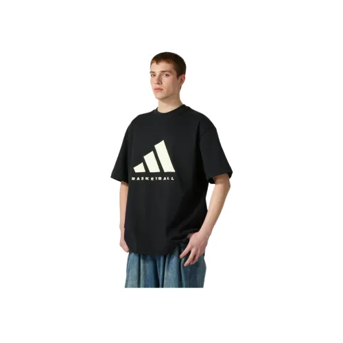 Adidas Баскетбол SS25 T-Shirt Унисекс Черный