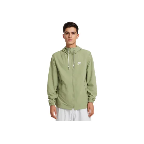 Nike Clubwoven Куртка Мужская Масляный Зеленый Белый