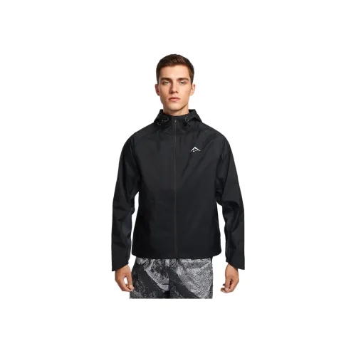 Nike Водонепроницаемый Ветрозащитный And Дышащий Ветровка Мужской Черный Гора PEAK Белый