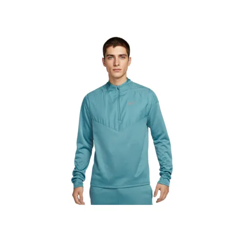 Nike Therma Sphere Element T Рубашка Мужская Дымчатый Синий