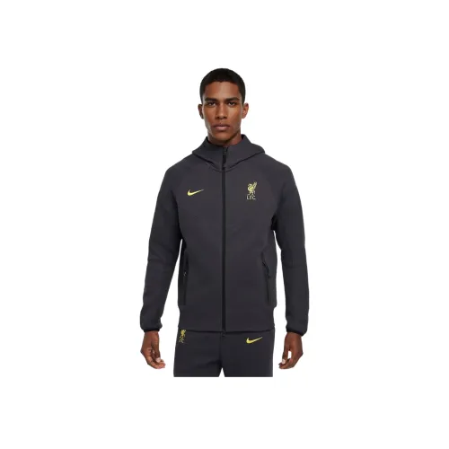 Nike Liverpool Футбол Джерси Мужской Темный дымчато-серый Chrome Желтый