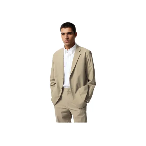 UNIQLO Бизнес-костюм мужской темно-бежевый