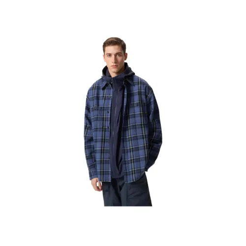 UNIQLO Небесно-голубой Унисекс Рубашки