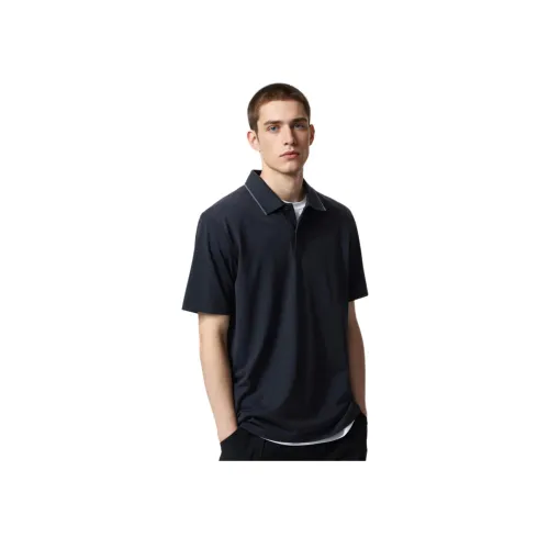 UNIQLO Черное унисекс-поло