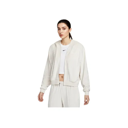 Nike Sportswear CHILL KNIT Куртки Пальто Женские Парусный Белый