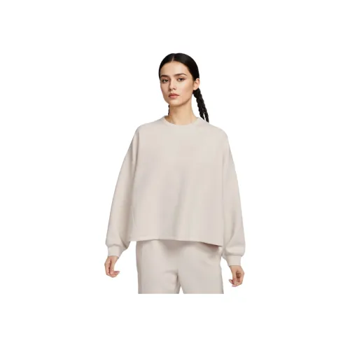 Nike 24,7 DF Crew SOFT KNIT Толстовка Женская Экрю