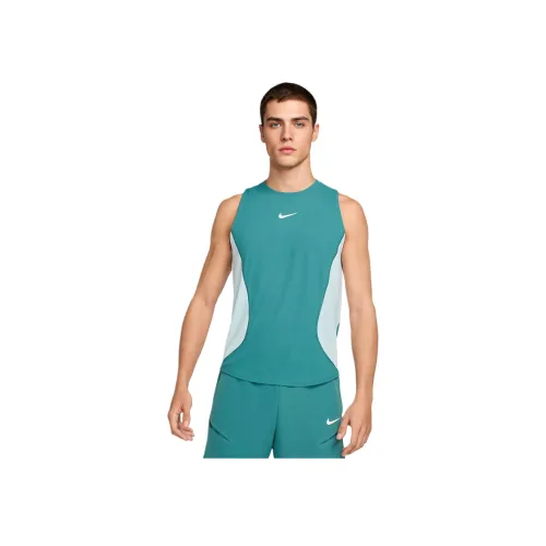 nike Court SlamDri Tank Top Men's Mineral Green White nike Court SlamDri Майка Мужская Минеральный Зеленый Белый