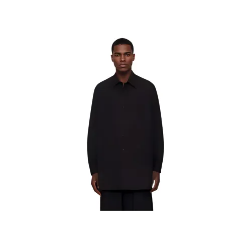 yohji yamamoto Мужские черные рубашки