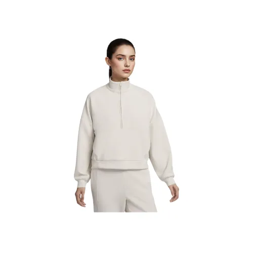 Nike Dri Fit OVERSIZE 24,7 IMPOSSIBLYSOFT Толстовка Женская Светлый Earth Коричневый Светлый Iron Серый