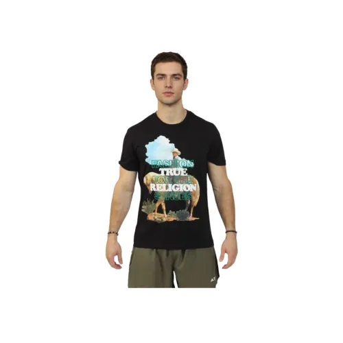 TRUE RELIGION T Рубашка Мужская Черная