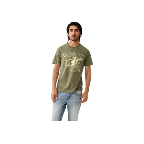 TRUE RELIGION T Рубашка Мужская Зеленая