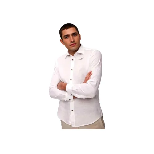 AERONAUTICA MILITARE Рубашка Мужская Белая