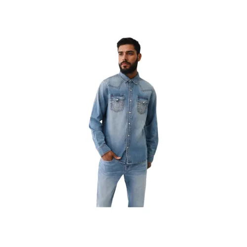 TRUE RELIGION Denim Куртка Мужская Синяя