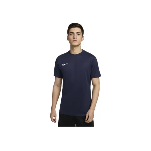 Nike Dri Fit SS25 T Рубашка Мужская Темно-синяя