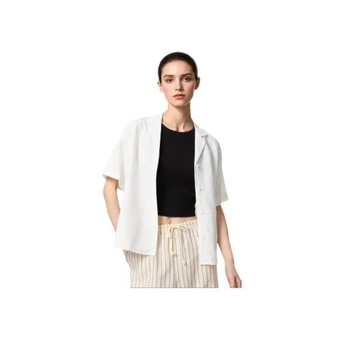 UNIQLO Сливочный Женские Рубашки