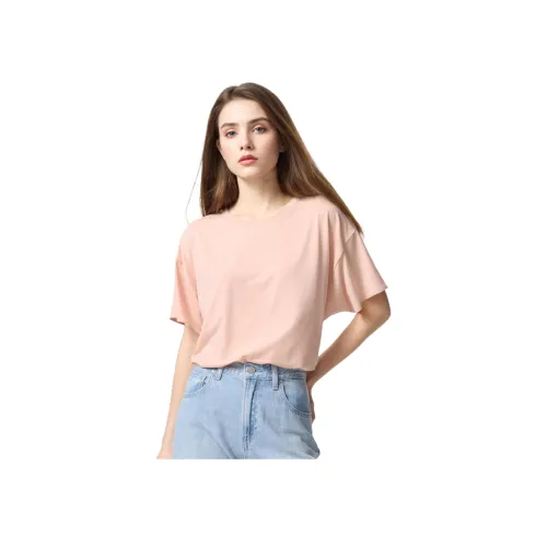 UNIQLO AIRism Mesh Series T-Shirt Женская Пастельный Розовый