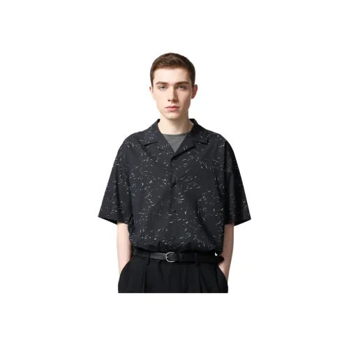 UNIQLO Черные Унисекс Рубашки