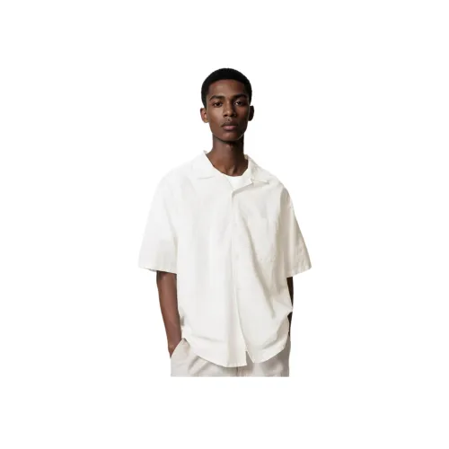 UNIQLO Белая унисекс рубашка