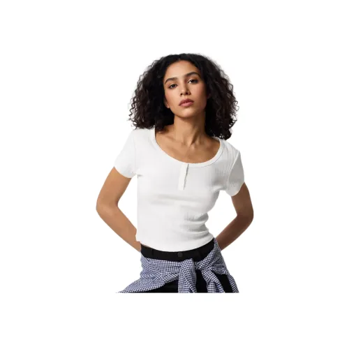 UNIQLO Сливочный Женские Футболки