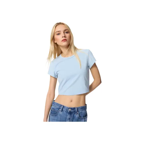 UNIQLO T-рубашка Женская Aqua Blue