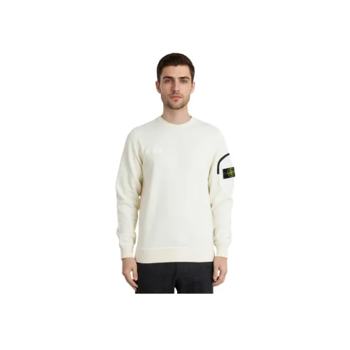 STONE ISLAND Толстовка Мужская Экрю